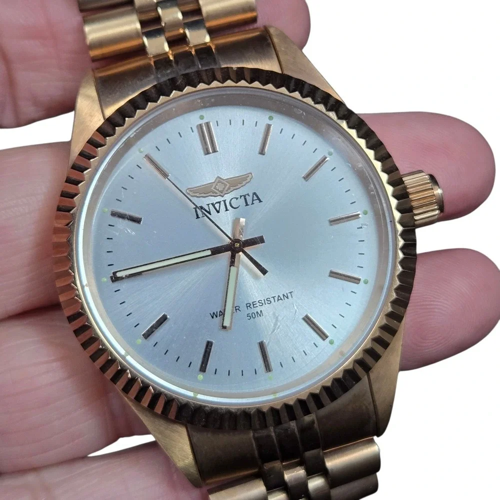 Invicta Specialty Men's Rose Gold Stainless Watch Japan Quartz 29390 NEW No Box